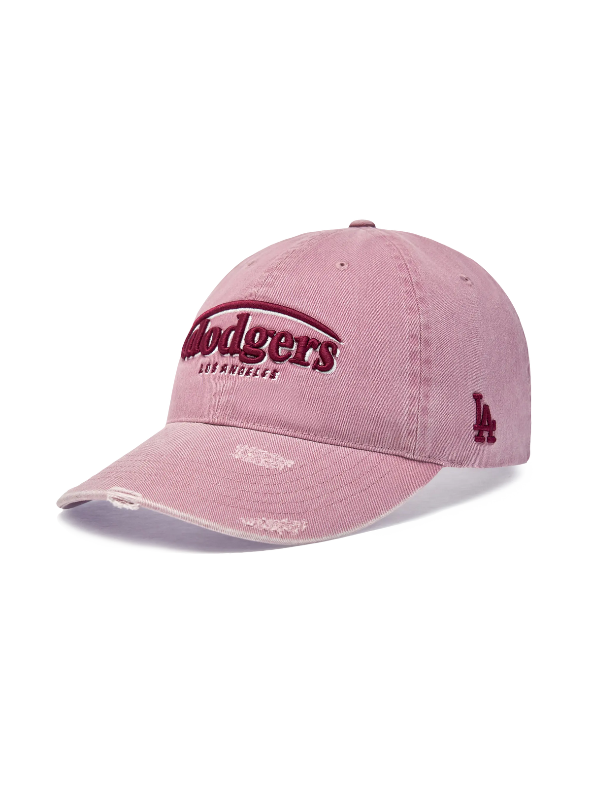 MLB Vintage Distressed Curve Logo Unstructured Ball Cap (5 type) (KARINA Wear)